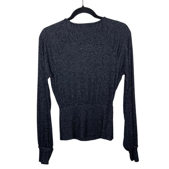 Anthropologie Brushed Ribbed Surplice Wrap Sweater - Picture 6 of 14